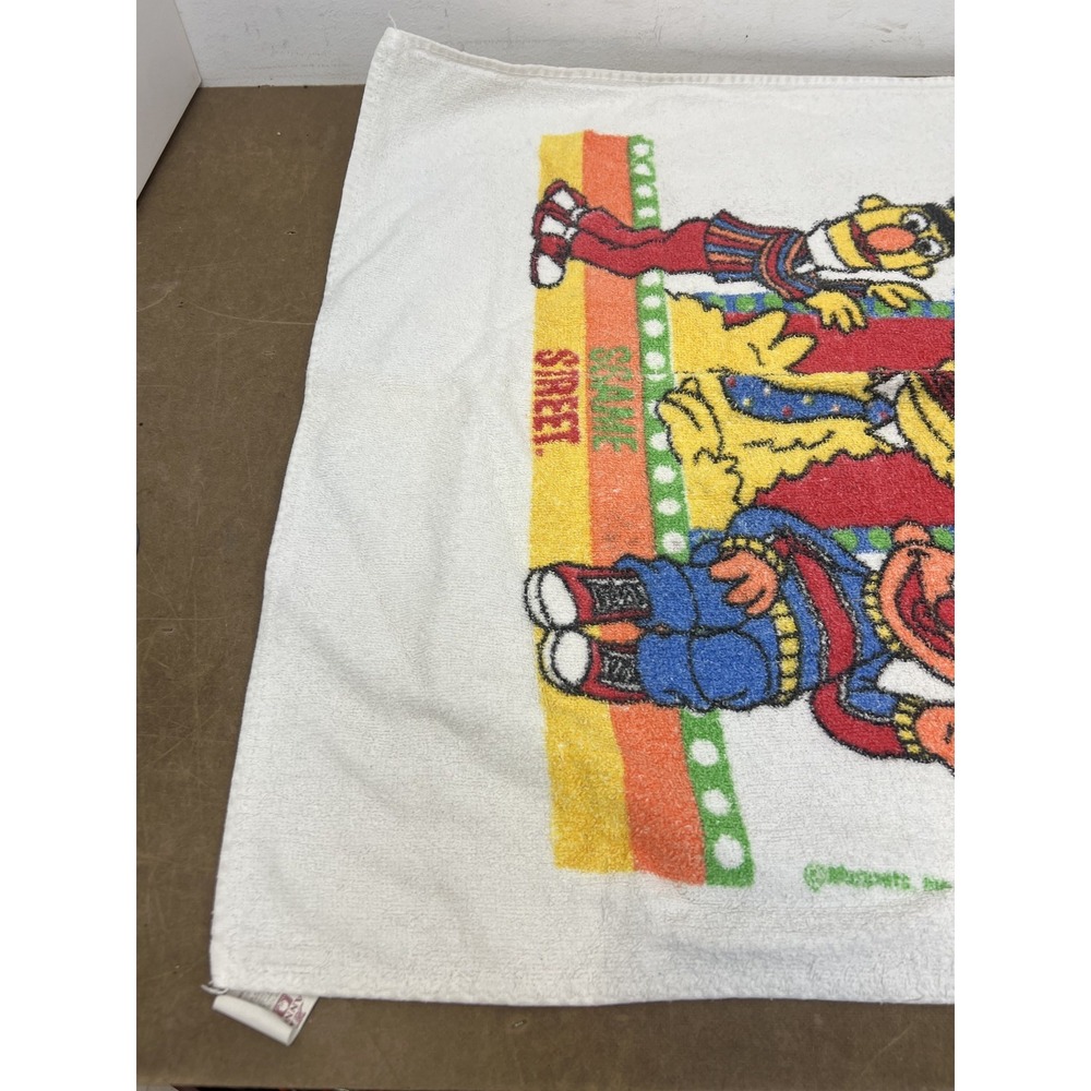 Vintage Cannon Sesame Street Big Bird Ernie Bert Bath Towel & Washcloth Set 100% - Picture 6 of 12